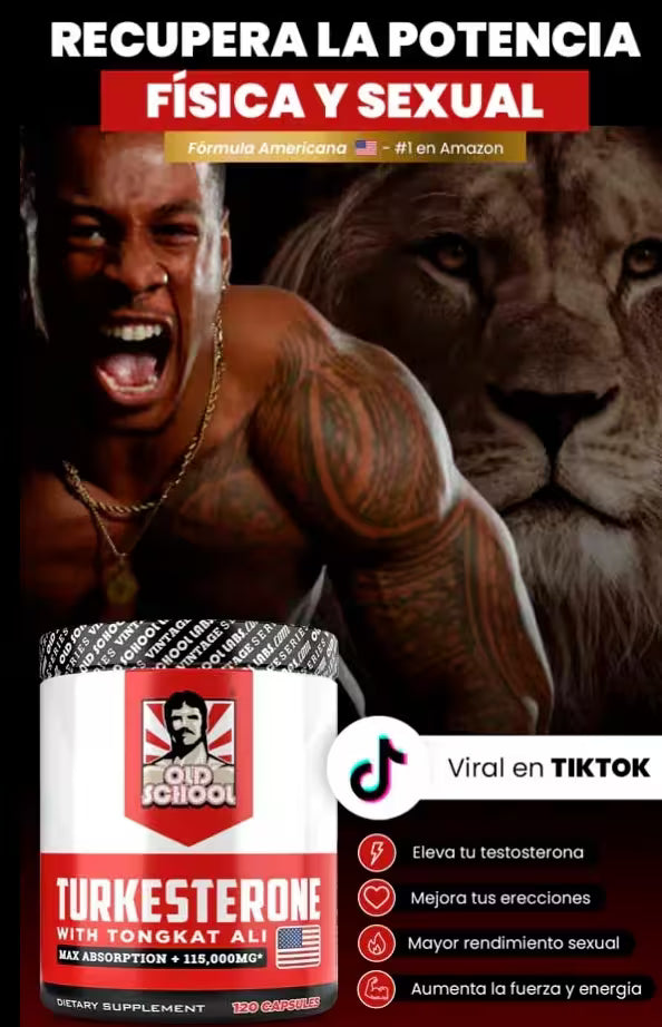 TURKESTERONE  Fuerza, potencia y vitalidad… ¡Todo en una cápsula!